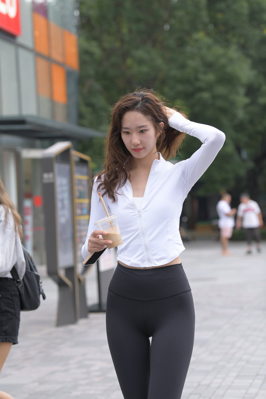 图片[3]-像刘亦菲的黑色瑜伽裤女孩J2237 340P1V-14.8GB-无忧兔兔