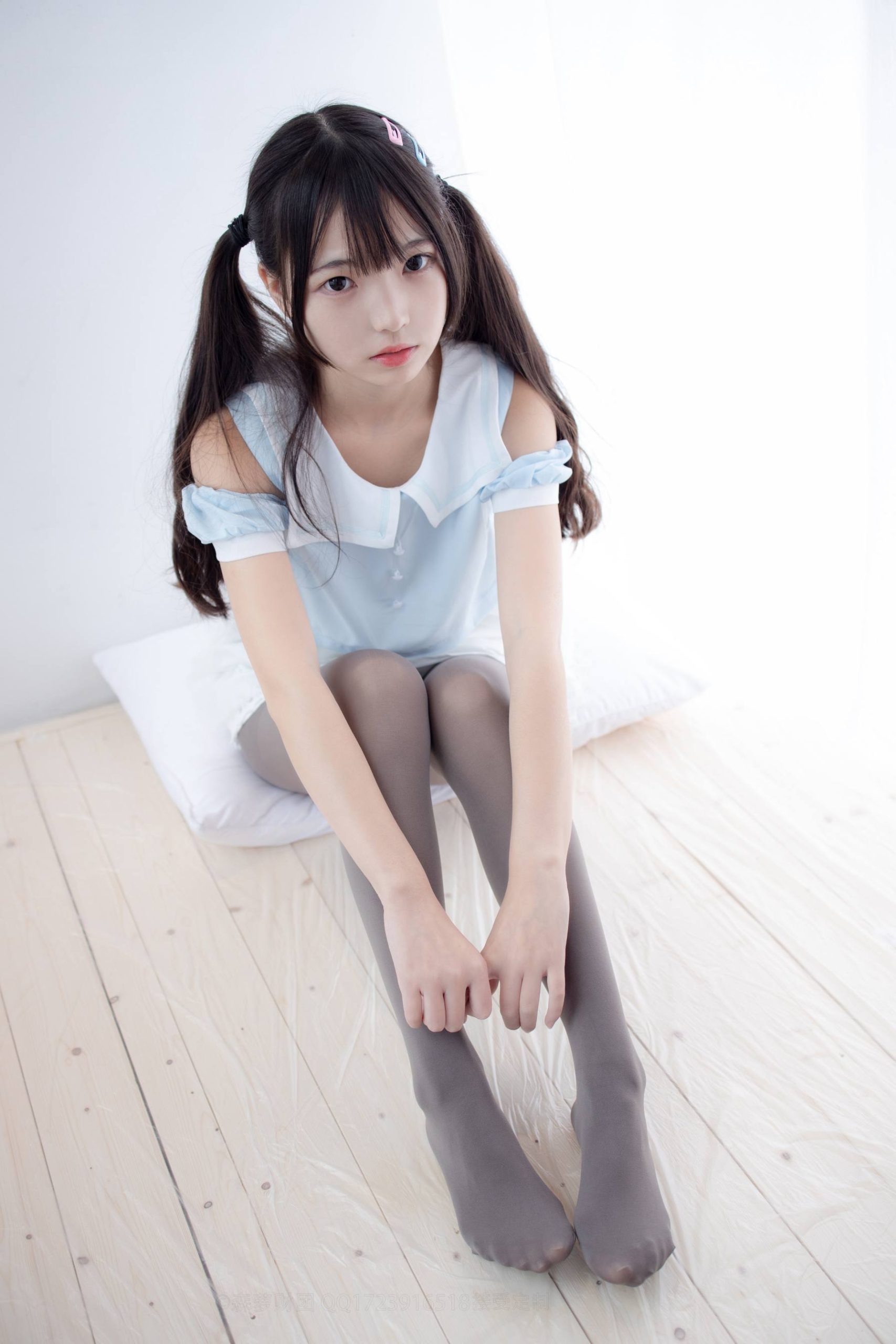 图片[3]-超级甜美的灰丝小姑娘【86P】20005-无忧兔兔