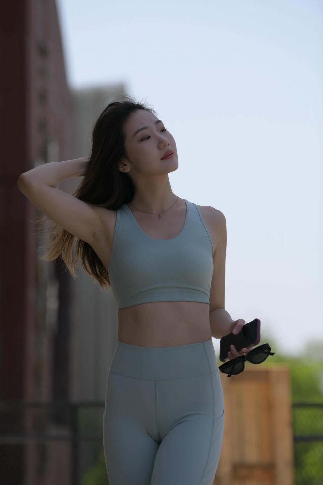 浅绿色瑜伽美女日常【743P】J6194-无忧兔兔