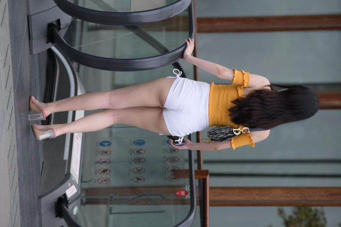 高腰白色短裤的漂亮女孩【767P】00065-无忧兔兔
