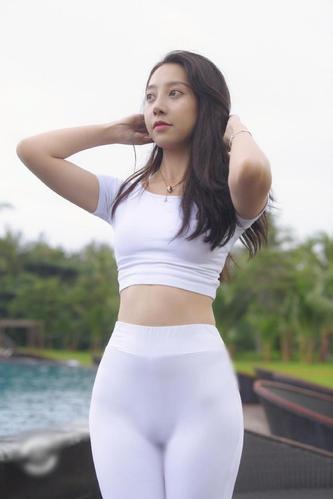 图片[2]-白色瑜伽裤柔情女孩 J1406 554P2V-21.1GB-无忧兔兔