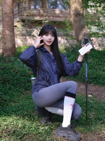图片[6]-爱爬山的瑜伽裤MM，太甜美了！~-无忧兔兔