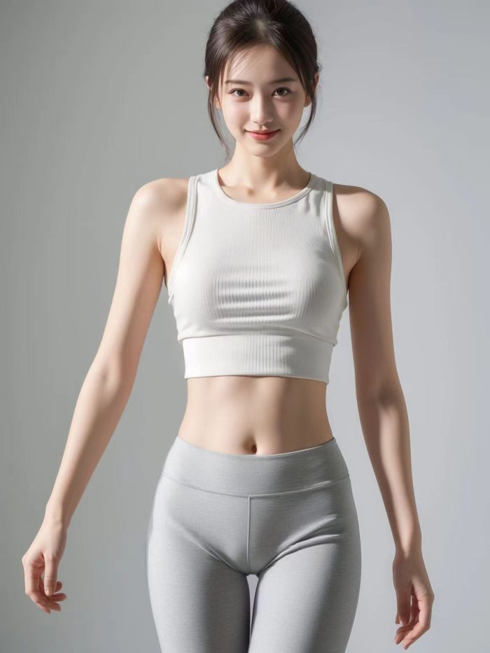 AI瑜伽裤清纯妹子系列图-无忧兔兔