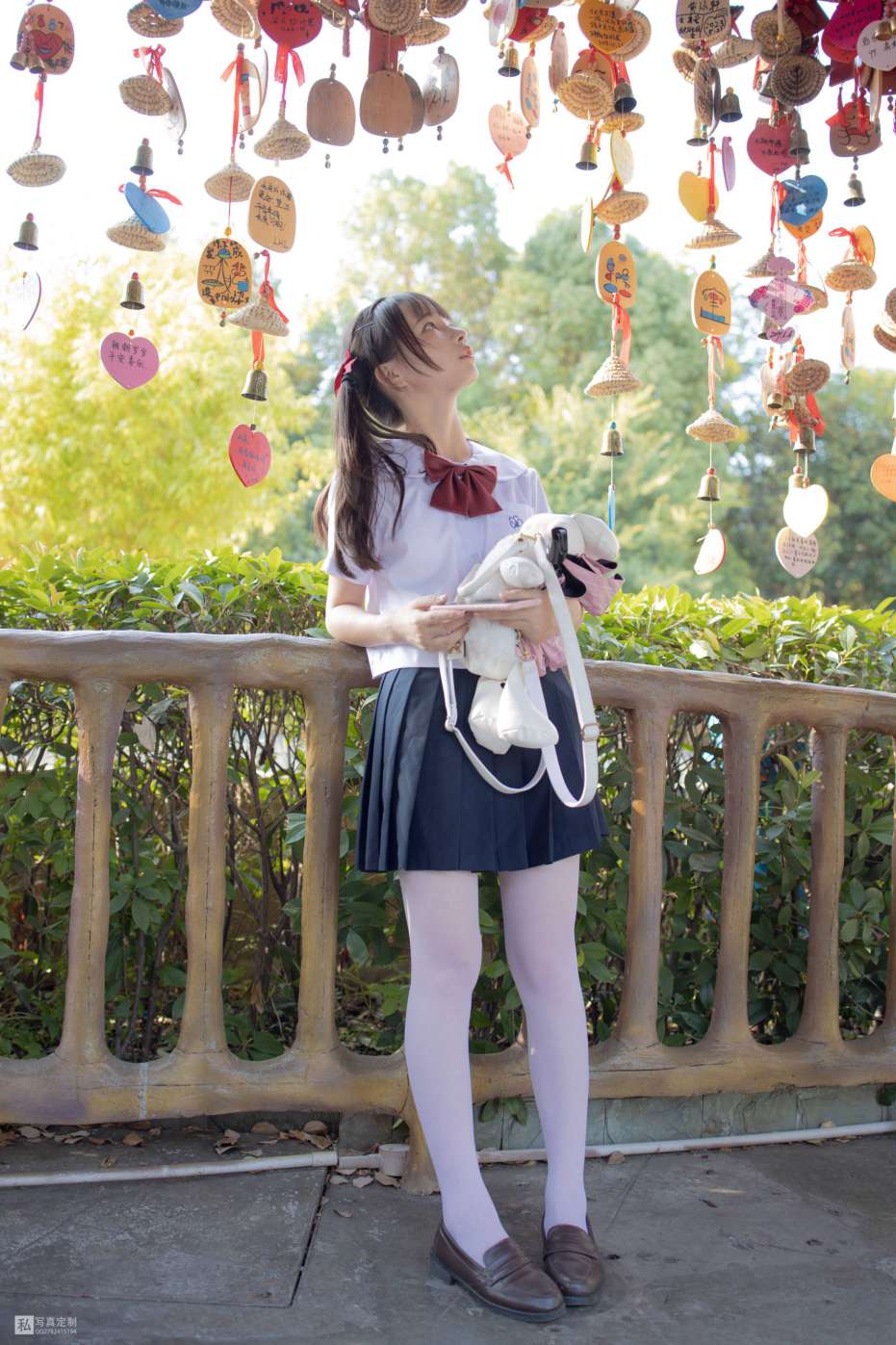 图片[5]-眼神好清澈的双马尾白丝女孩【75P】20019-无忧兔兔