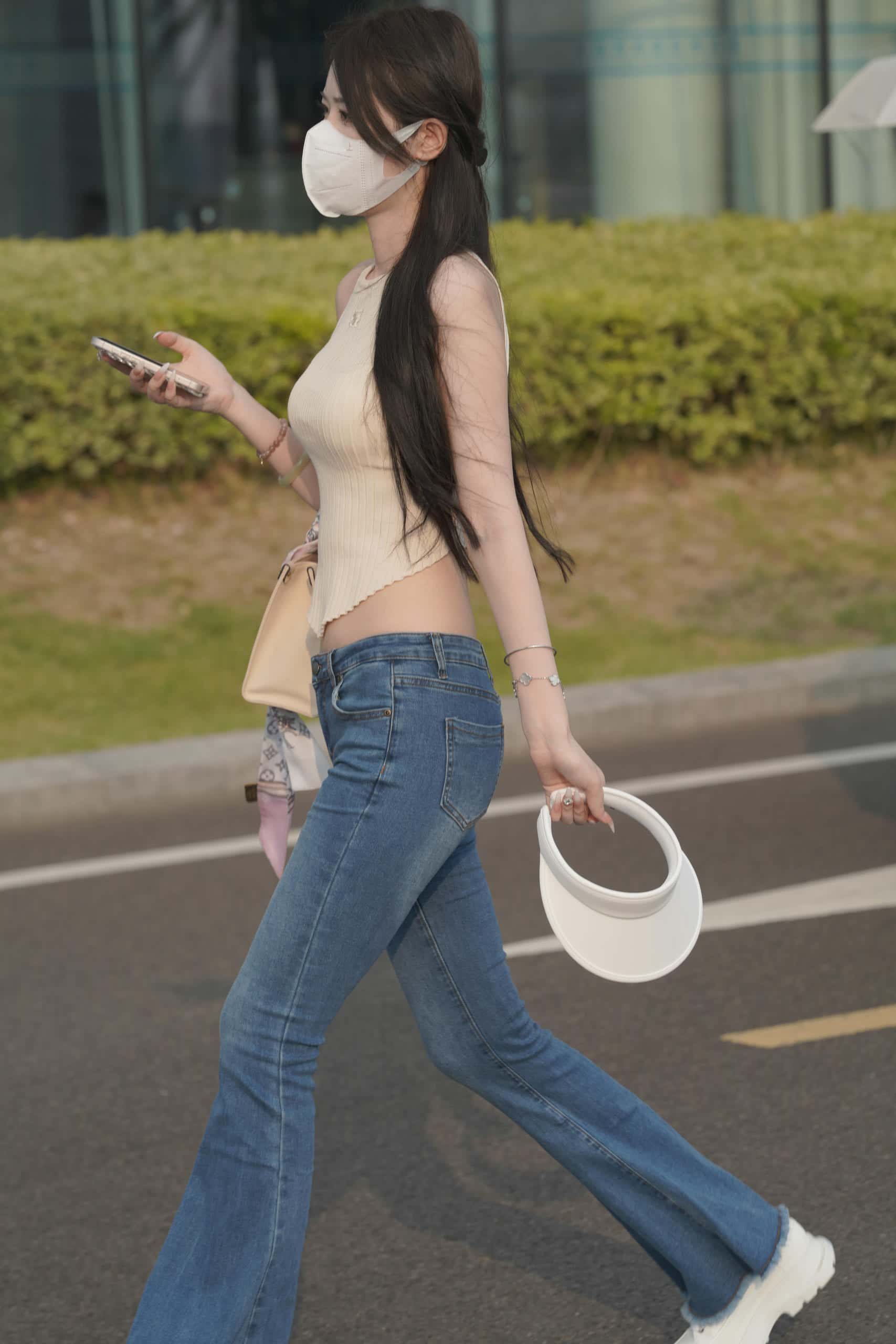 图片[3]-清纯喇叭牛仔裤女孩 【79P】J3591-无忧兔兔